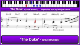 'The Duke' (Dave Brubeck) - solo jazz piano tutorial