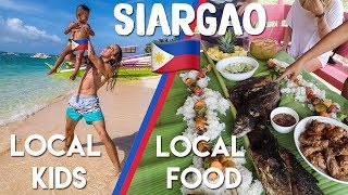 DELICIOUS FILIPINO FOOD + ADORABLE LOCAL KIDS IN SIARGAO 🇵🇭 Philippines Travel Vlog Ep 19