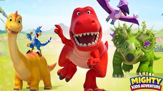 Dino Construction Crew! Dino Builders Learn Big & Small! | New Dinosaur | EP - 44 | Kids Cartoon