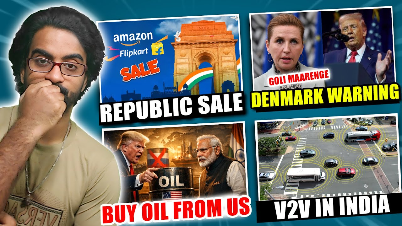 Flipkart Amazon Republic Sale, Deepinder Reacts to Temple Device, Denmark Warning to Trump