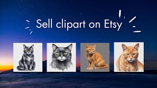 Sell clipart on Etsy!