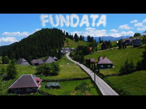 Scenic Aerial Views from the Village Located at the Highest Altitude in Romania