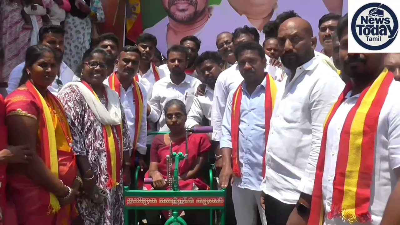 தமிழக வெற்றி கழகம் சார்பில் ரூ.3 லட்சம் மதிப்பில் ஏழை மகளிர்களுக்கு நலத்திட்ட உதவிகள். !