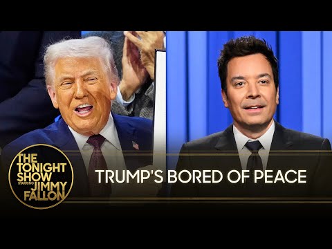 Desperate for Nobel Peace Prize, Trump Launches "Board of Peace" | The Tonight Show