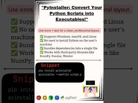 Convert Python To Exe In Minutes Pyinstaller Tutorial Here Pyinstaller Python Codingtutorial