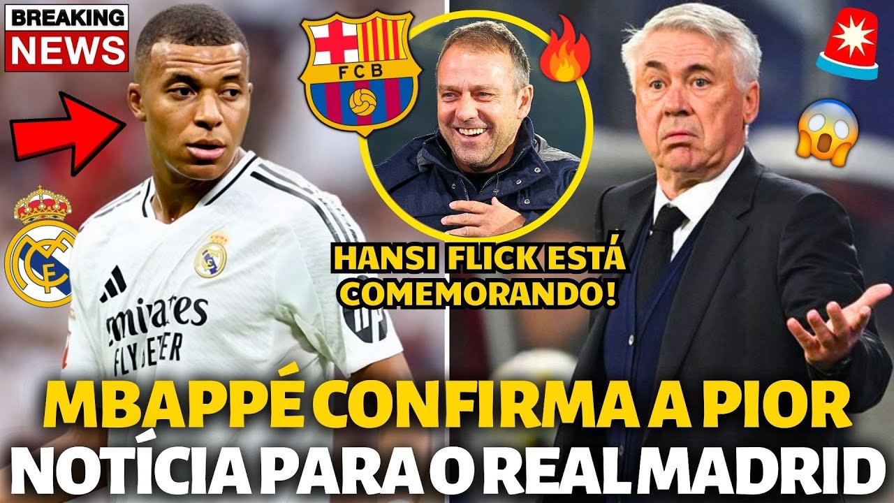 🚨BOMBA! CONFIRMADA A PIOR NOTÍCIA PARA O REAL MADRID! BARCELONA ESTÁ COMEMORANDO! NOTÍCIAS BARCELONA