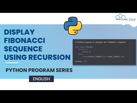 Python Program To Display Fibonacci Sequence Using Recursion Explained English