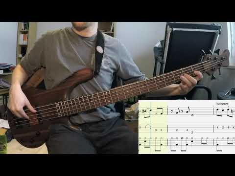 GrooveCell - Bass & Drum Grooves - funk_0005 (Video + Score) - 150 bpm - 4/4