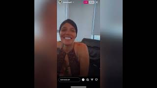 Sara Gold arching, drinking Henny and showing her pedicure