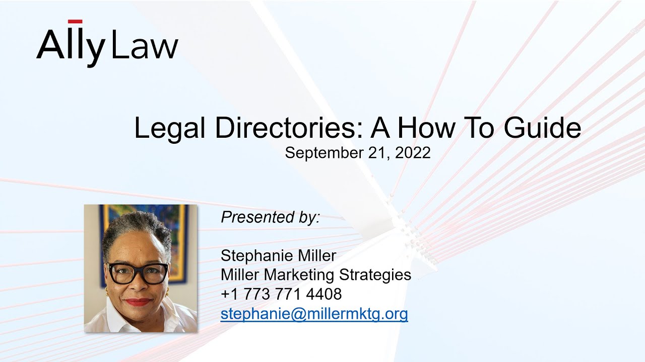 Legal Directories - A how to guide