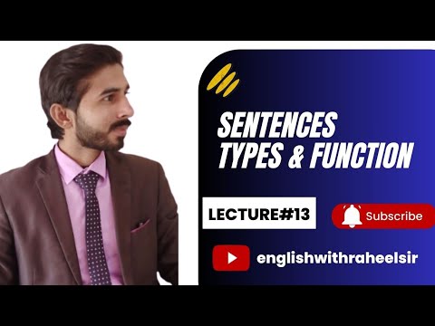 Sentence | Types & Function | English with Raheel Sir