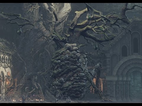 DARK SOULS™ 3 Curse-rotted Greatwood boss fight (sorcerer solo)