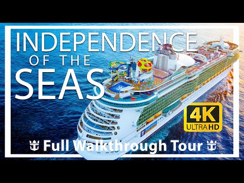 Independence of the Seas | Full Walkthrough Ship Tour & Review | Freedom Class | Royal Caribbean |4K