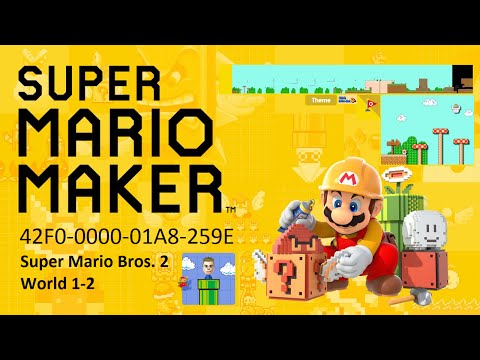 Super Mario Maker | SMB2 World 1-2 | Super Mario Bros. 3 Theme