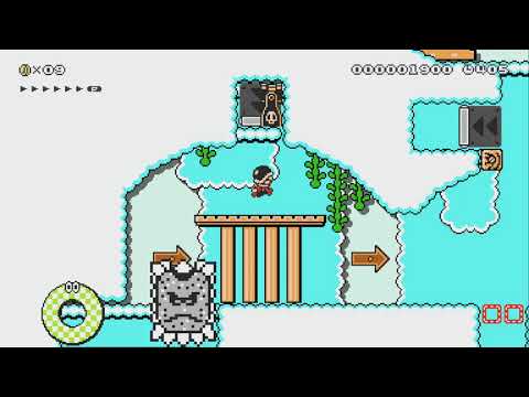 Thwomp's Cloudy Base by Artturer - Super Mario Maker 2 - No Commentary 1bv