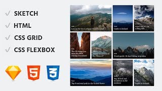 Design to Code: Responsive CSS Grid &amp; Flexbox Layout Tutorial with Sketch App Design Process