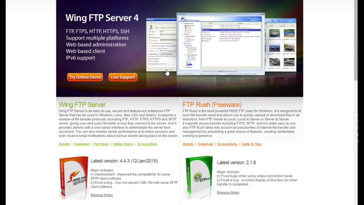 Wing FTP Server, FTP Rush Free FTP Client , Wing Software Discount