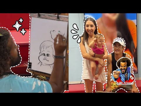 Momentos familiares plasmados en caricatura!!