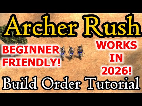 Archer Rush Build Order Tutorial - AoE2 (23 pop, any civ)