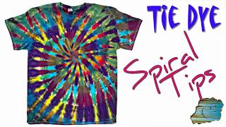 Tie Dye:  Spiral Tips [Liquid Dye]