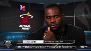 October 30, 2013 - David Aldridge Interviews Miami Heat's LeBron James (NBA Gametime)