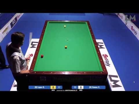 C.GOMEZ vs LOPEZ - Semifinale Camp.Italiano Biliardo Cat. Nazionali Torino 2017