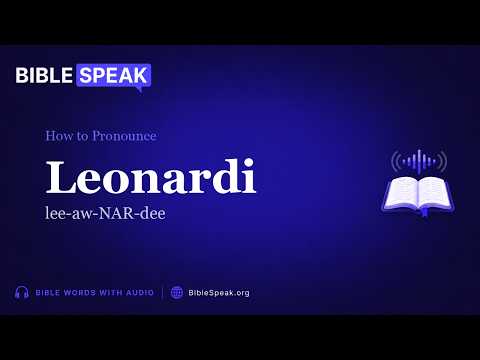 How to Pronounce Leonardi video thumbnail