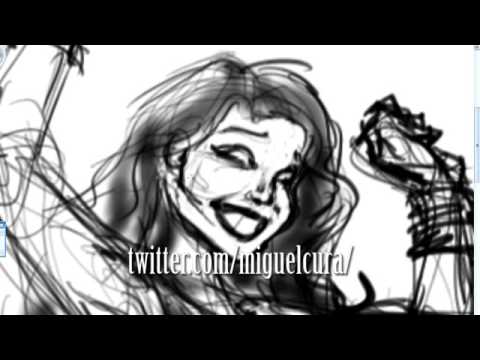 Hathbanger Notorious BIG and Miley Cyrus draw cartoon