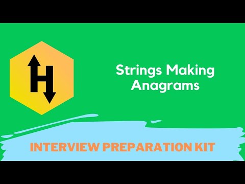 Hackerrank Strings Making Anagrams Problem Solution In Python Interview Preparation Kit