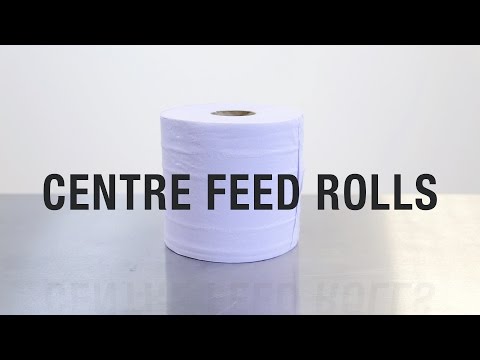 How to remove the core from a centrefeed roll