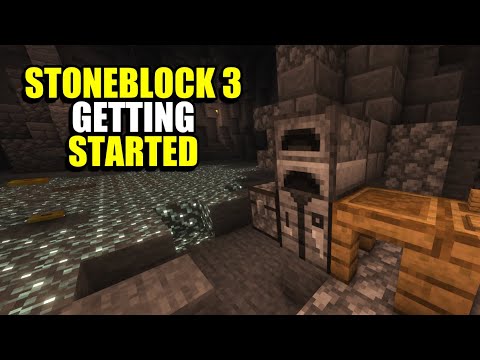 Ep1 Getting Started - Minecraft StoneBlock 3 Modpack