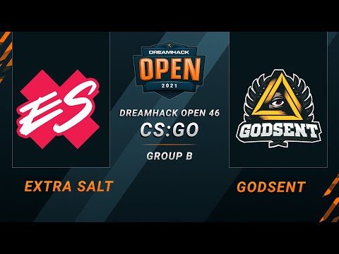 CS:GO - Extra Salt vs. GODSENT [Inferno] Map 1 - DreamHack Open 46  - Group B - NA