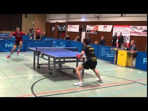 Ehret vs Meinel 1 Effeltrich vs Holzhausen 20151107 Tischtennis Regionalliga 11