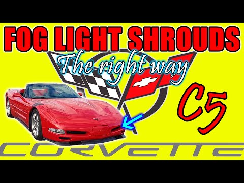 Vented Fog Light Shrouds Installation Guide for C5 Corvette 1997-2004 with Tool Sizes