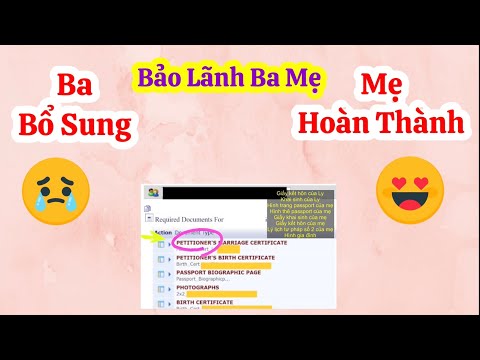 Cách Tải Giấy Tờ lên NVC và Kết Quả của hồ sơ BẢO LÃNH BA MẸ (IR5) #baolanhchame #ir5 #baolanh