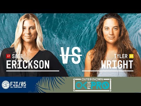 Sage Erickson vs. Tyler Wright - Quarterfinals, Heat 2 - Outerknown Fiji Women's Pro 2017