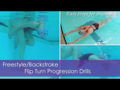 Freestyle/Backstroke Flip Turn Progression Drills | Easy Steps For Beginners!