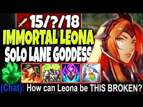 Leona is a support? THINK AGAIN! Solo Lane Immortal Leona GODDESS 🔥 LoL Mid Leona Season 10 Gameplay