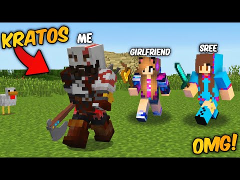 😱Speedrunner VS Hunter With My Girlfriends But, I Became a GOD OF WAR in Minecraft... #3