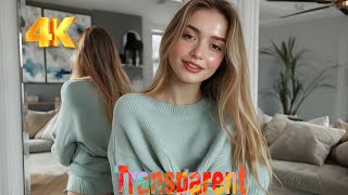 Download lagu [4K USA] Transparent Miss Angel Lookbook Try-On Haul #32 mp3