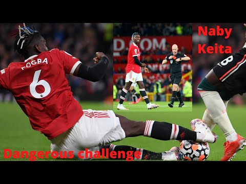 Paul Pogba Red Card in Liverpool Hammering | Manchester United 0 - 5 Liverpool | #shorts