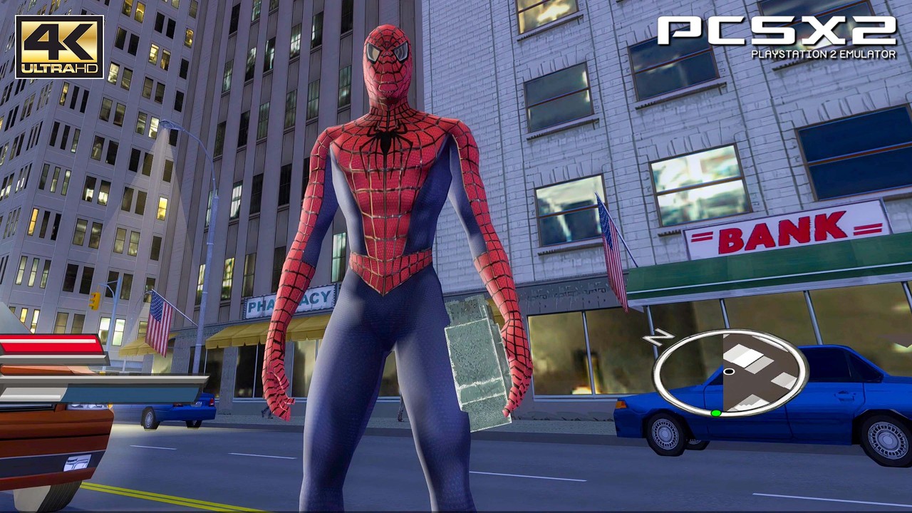 Spider-Man 3 - PS2 Gameplay 4k 2160p / HD Texture Pack (PCSX2)