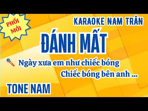 Karaoke Đánh Mất Tone Nam | Nam Trân
