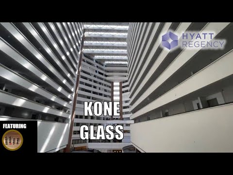 Scenic Kone Traction Elevators - Hyatt Regency in Indianapolis, IN