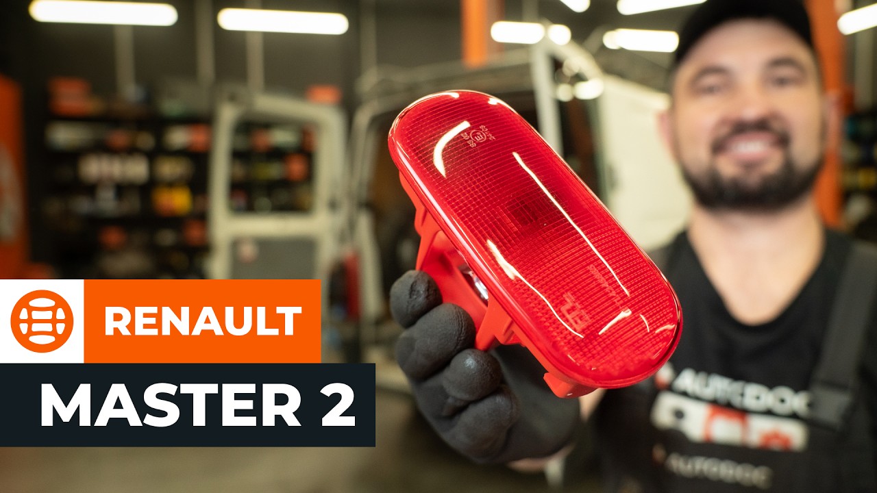 Pótféklámpa-csere Renault Master 2 van gépkocsin – Útmutató
