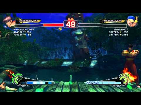 SSF4 AE: elwoodblues0985 (Guy) vs Warriorc007 (Yun)