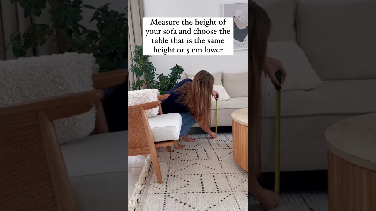 How to choose the right size coffee table?