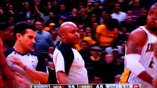 David West VS Shane Battier Fight-2-1-13