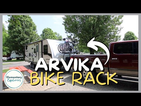 Carry Four Bikes on a Travel Trailer! - Arvika 7004 - Tongue Mount 4 Bike RV Rack