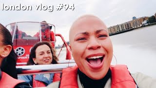 my FIRST British basketball game + the fastest speed boat in London! // London Vlog #93